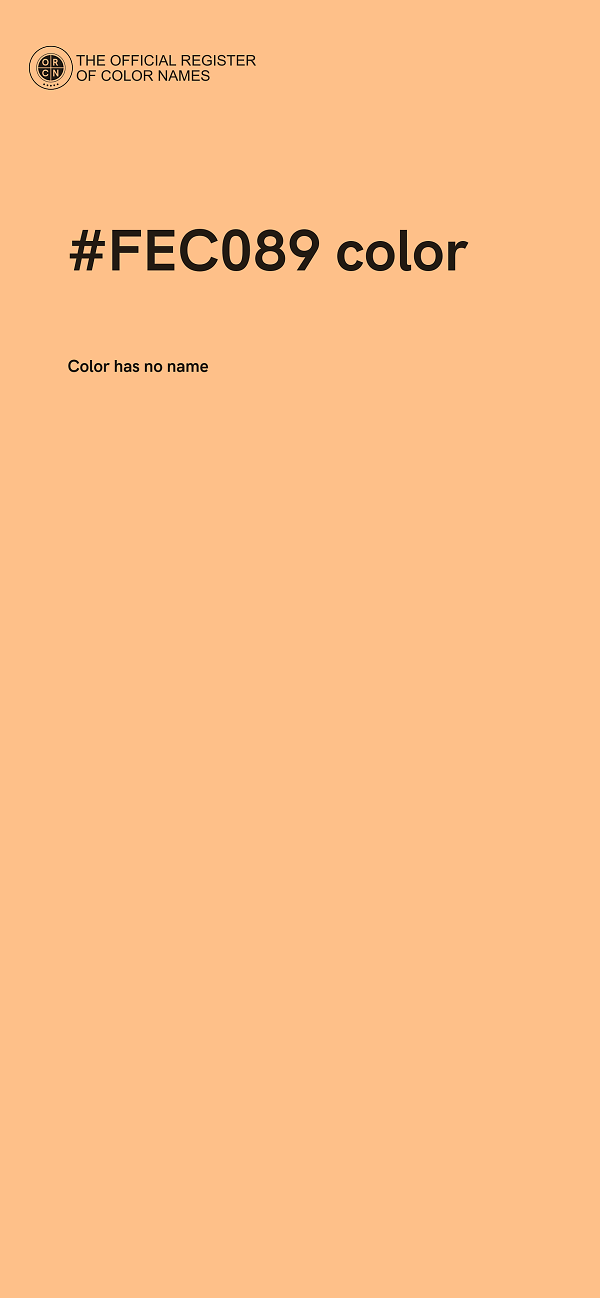 #FEC089 color image
