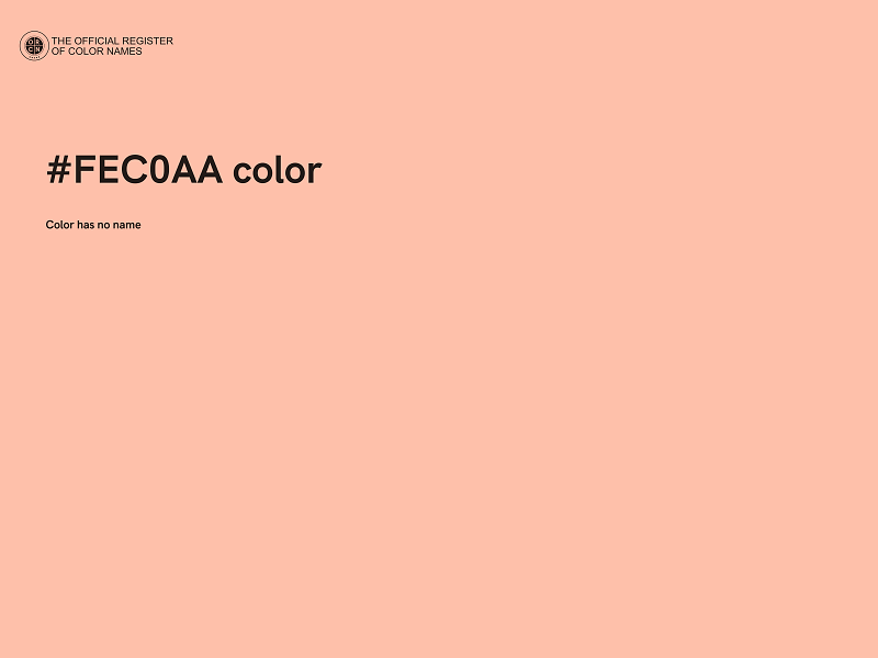 #FEC0AA color image