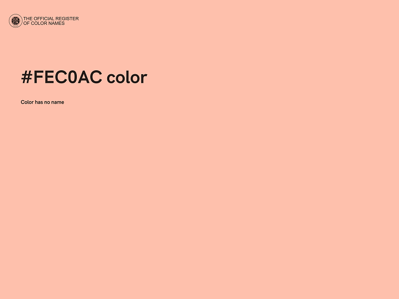 #FEC0AC color image