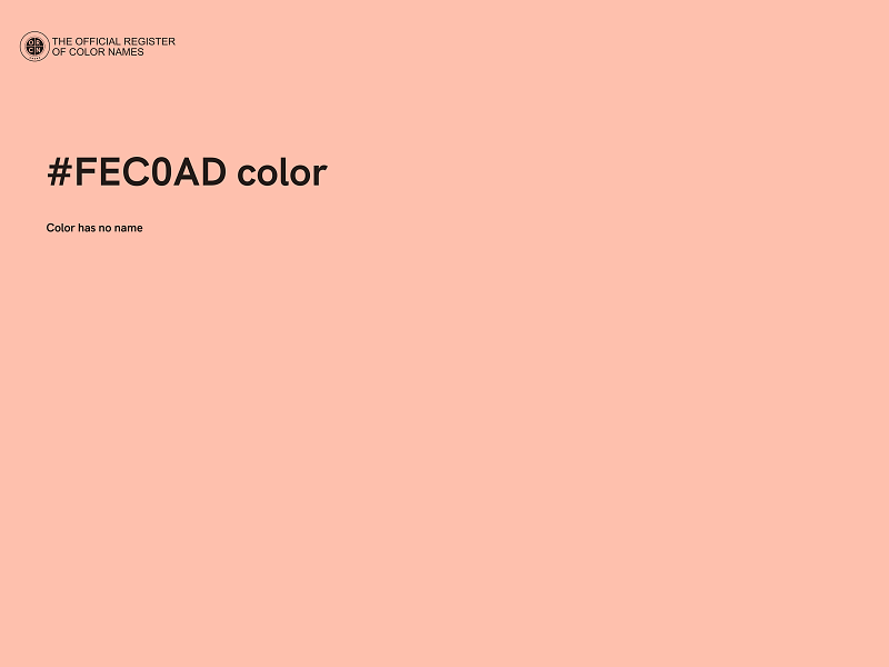 #FEC0AD color image