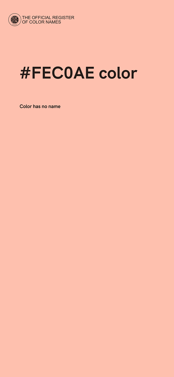 #FEC0AE color image