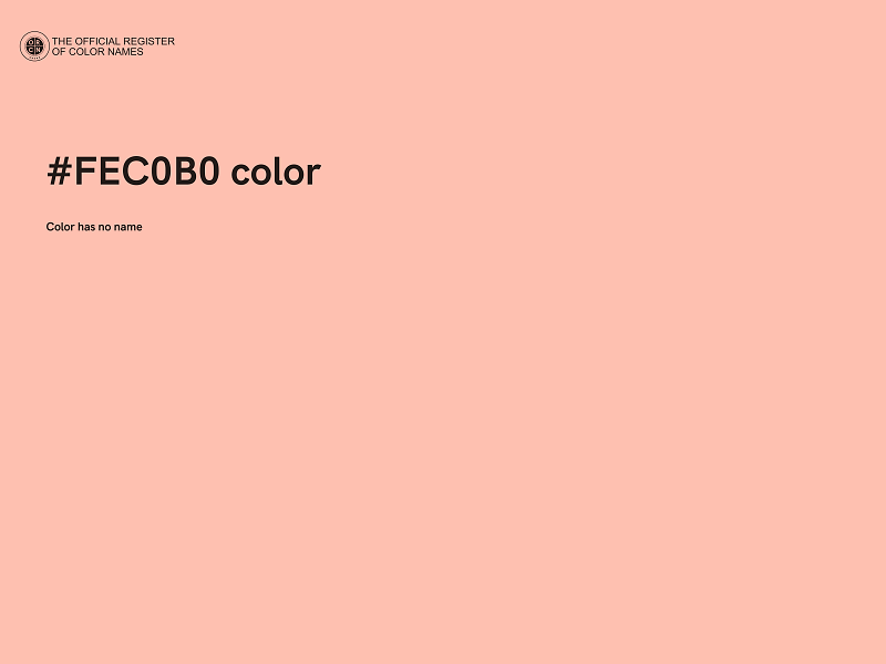 #FEC0B0 color image