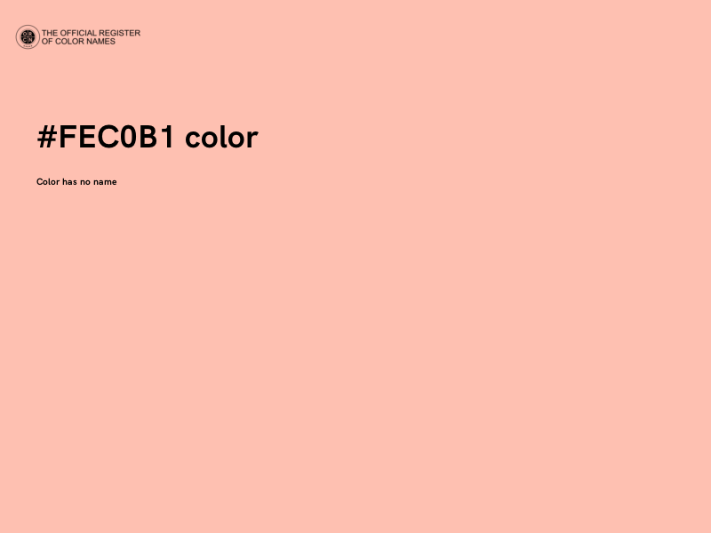 #FEC0B1 color image