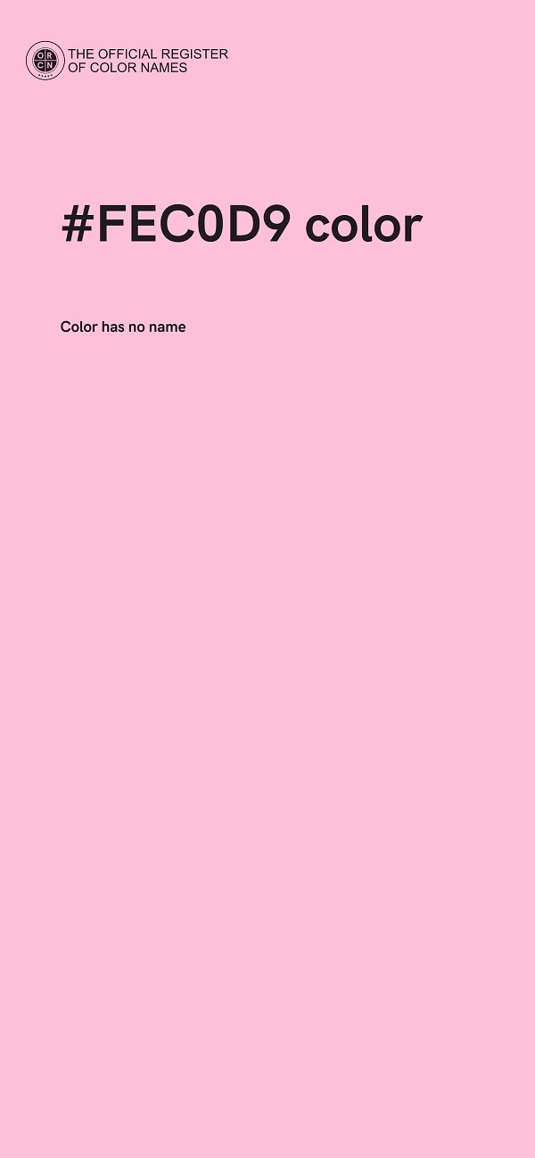 #FEC0D9 color image