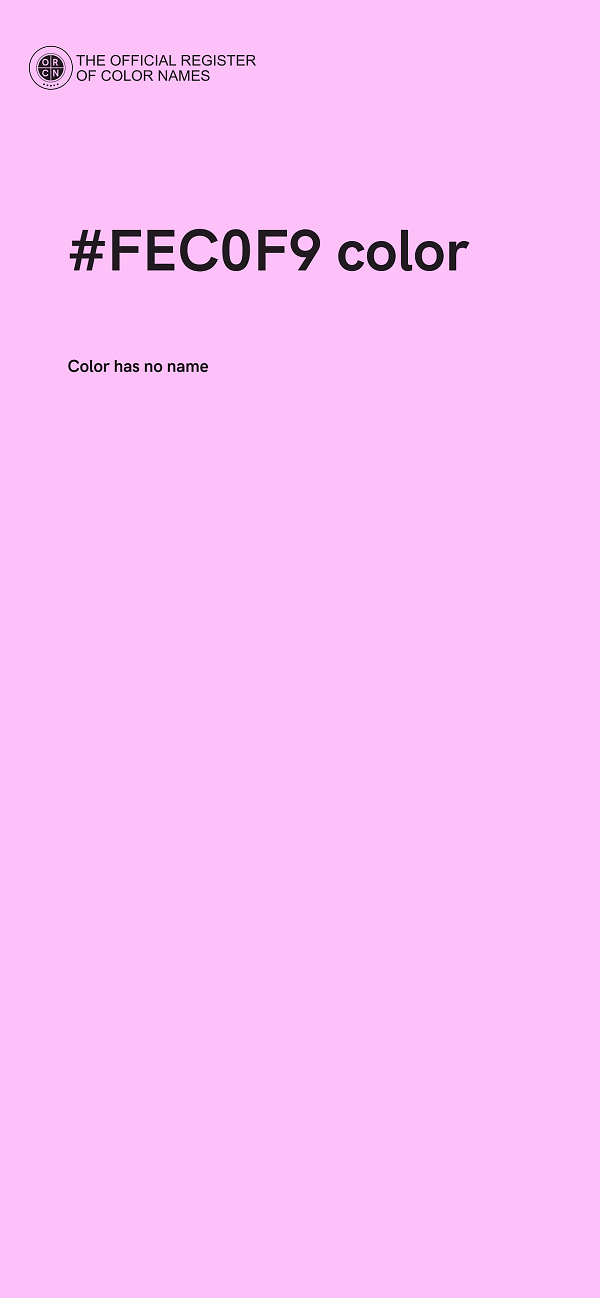 #FEC0F9 color image