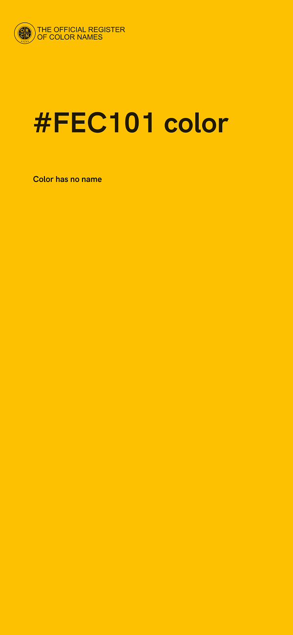 #FEC101 color image