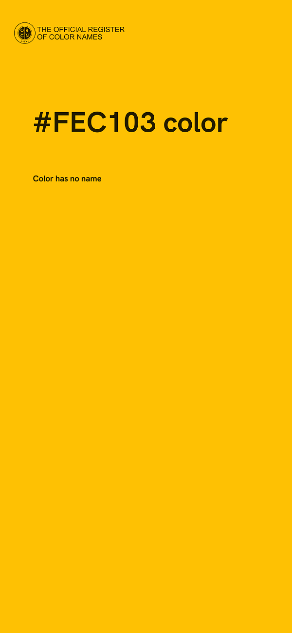 #FEC103 color image