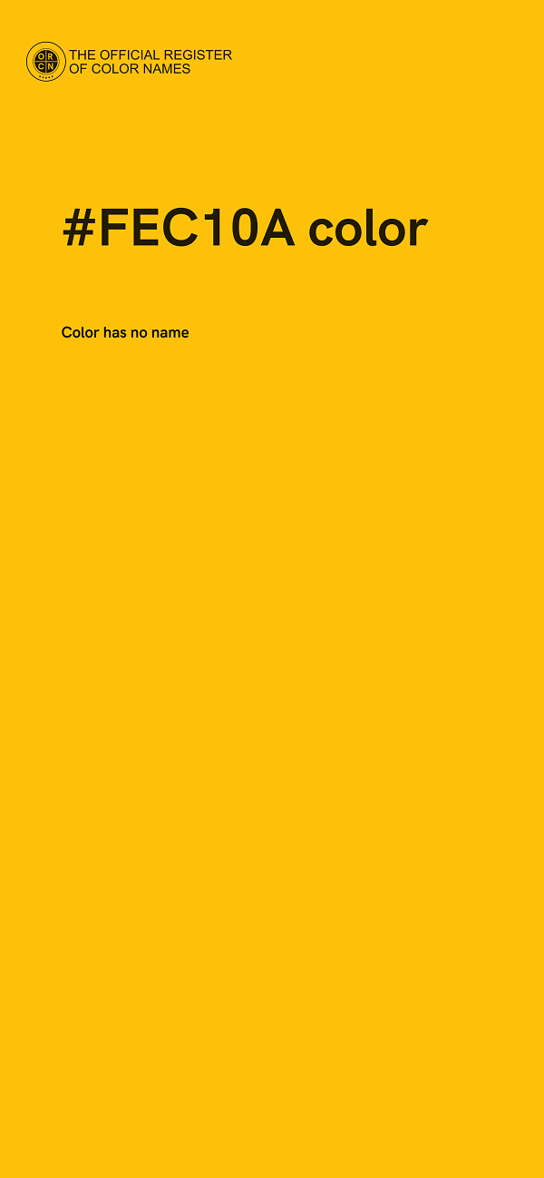 #FEC10A color image