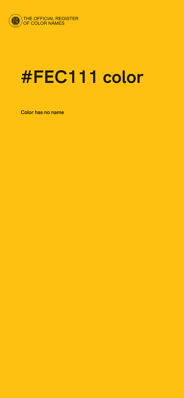 #FEC111 color image