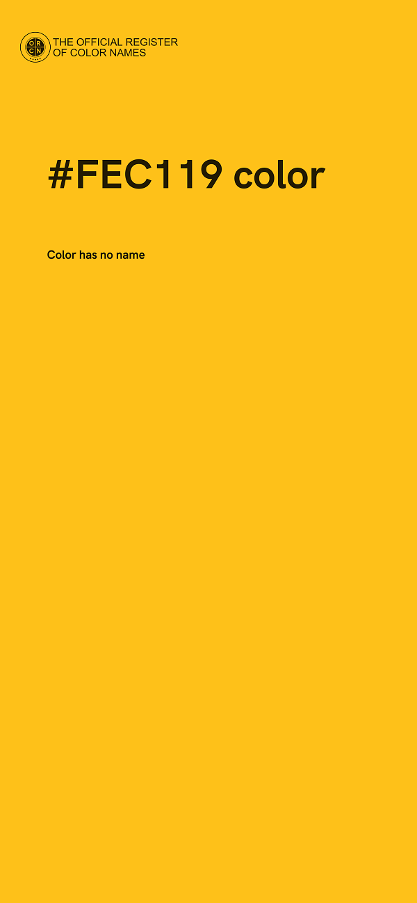 #FEC119 color image