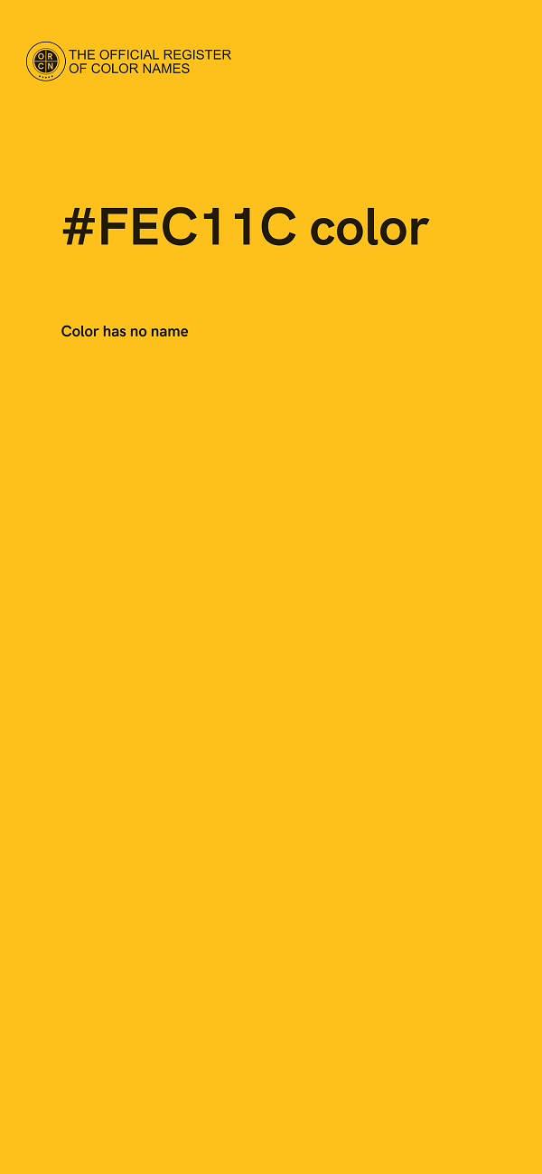 #FEC11C color image