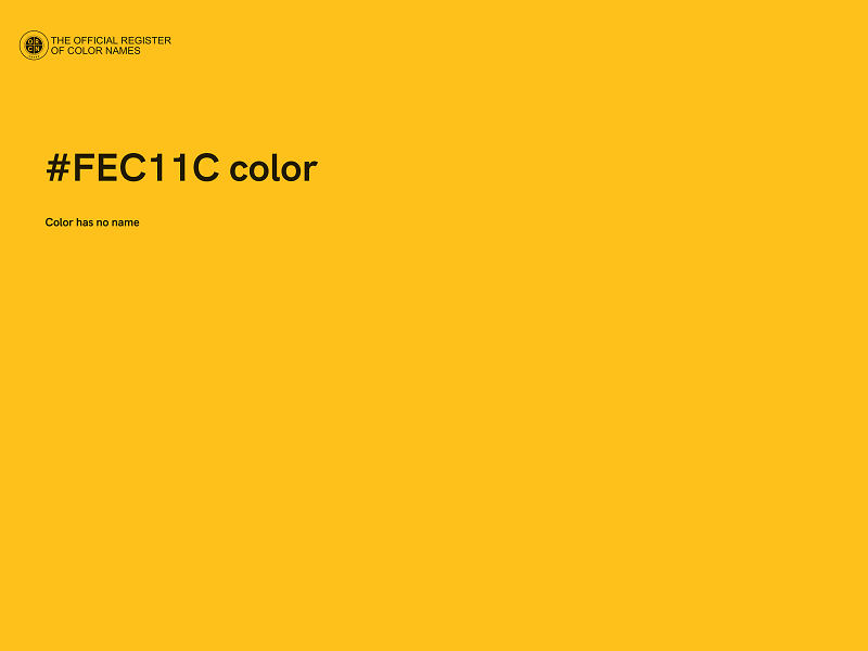 #FEC11C color image