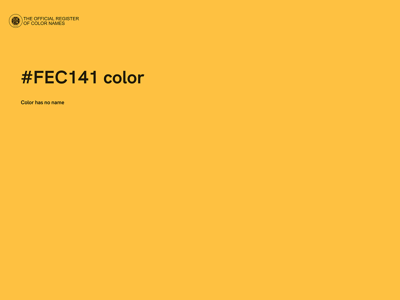 #FEC141 color image