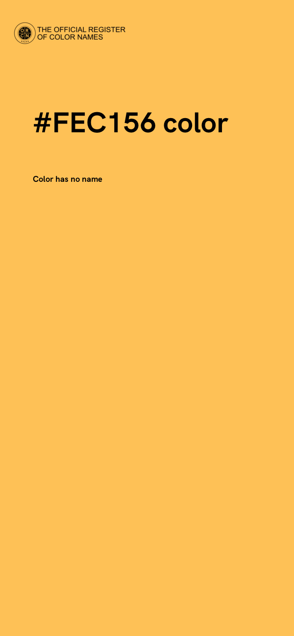 #FEC156 color image