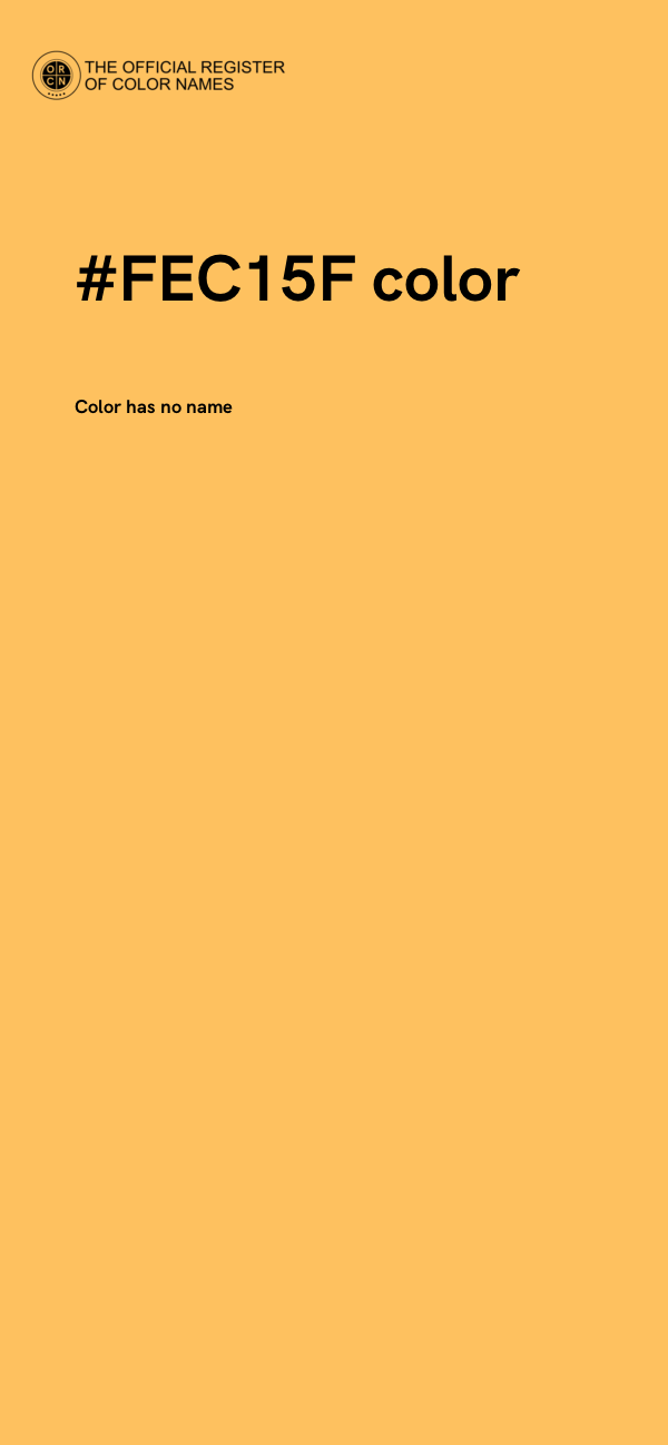 #FEC15F color image