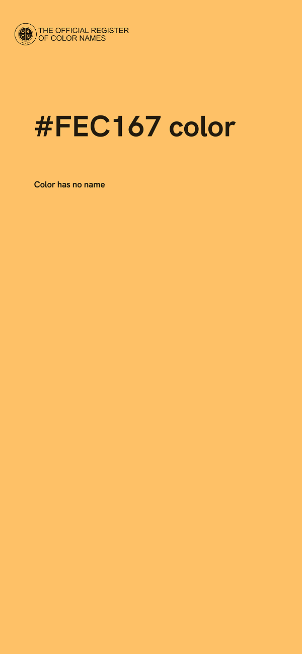 #FEC167 color image