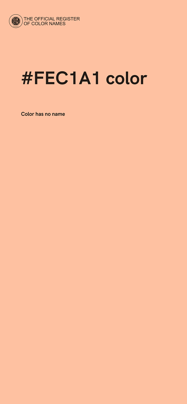 #FEC1A1 color image