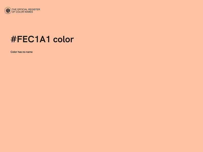 #FEC1A1 color image