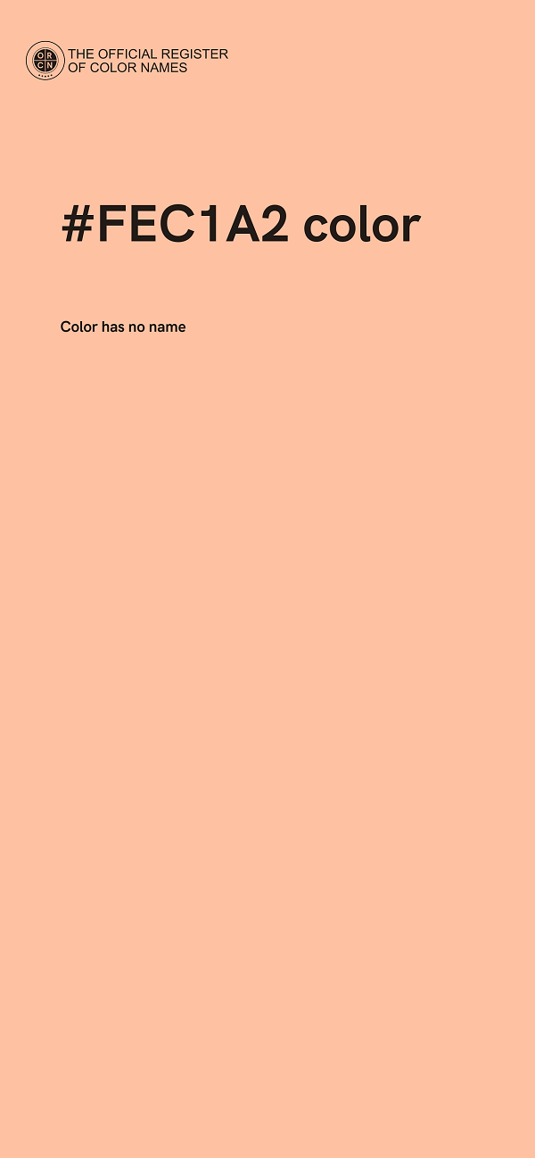 #FEC1A2 color image