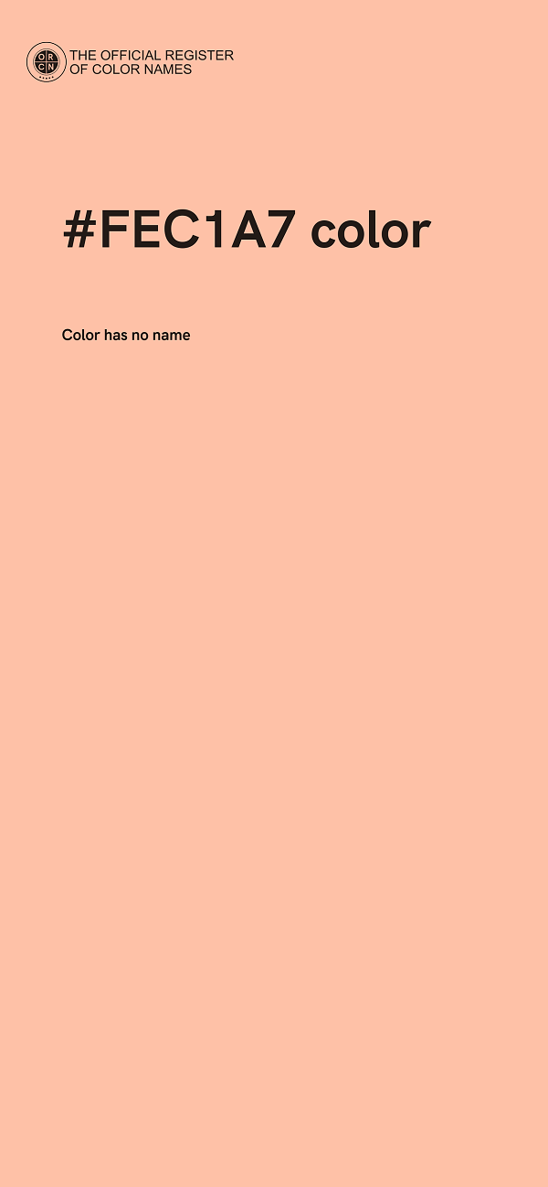 #FEC1A7 color image