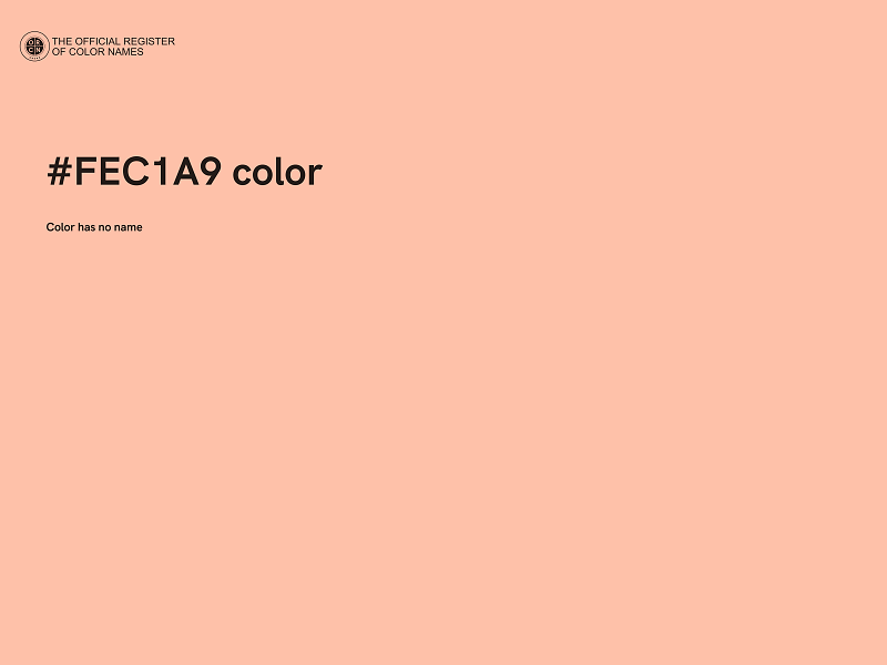 #FEC1A9 color image