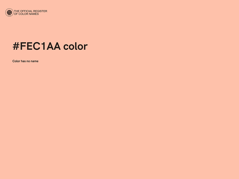 #FEC1AA color image