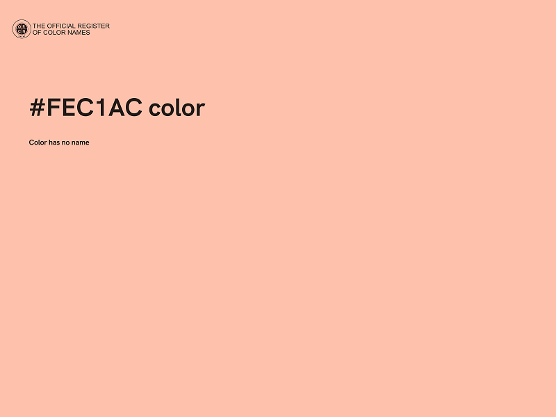 #FEC1AC color image