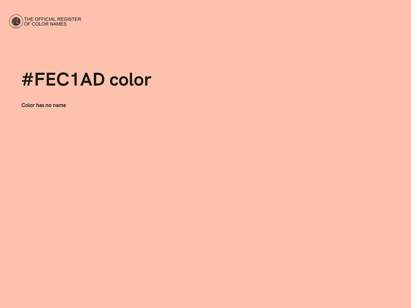 #FEC1AD color image