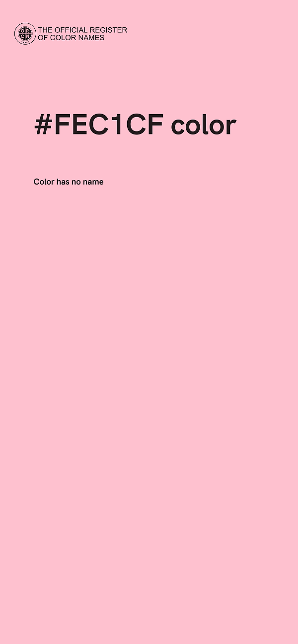 #FEC1CF color image