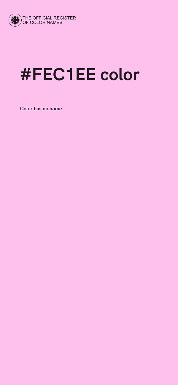 #FEC1EE color image