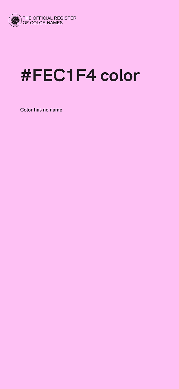 #FEC1F4 color image