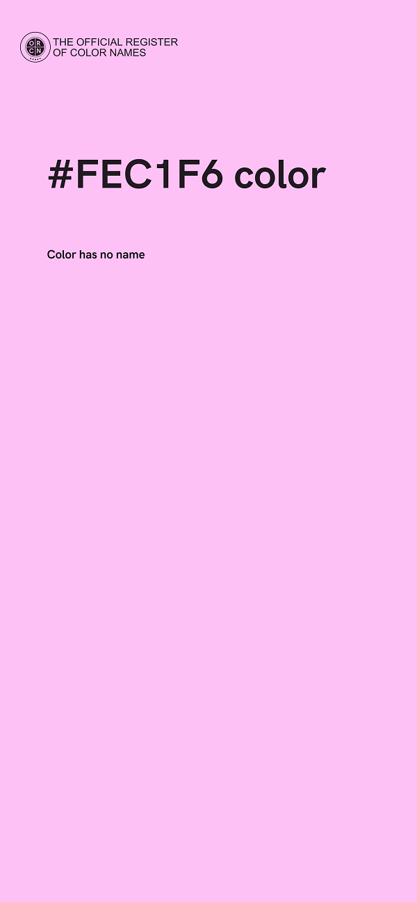 #FEC1F6 color image