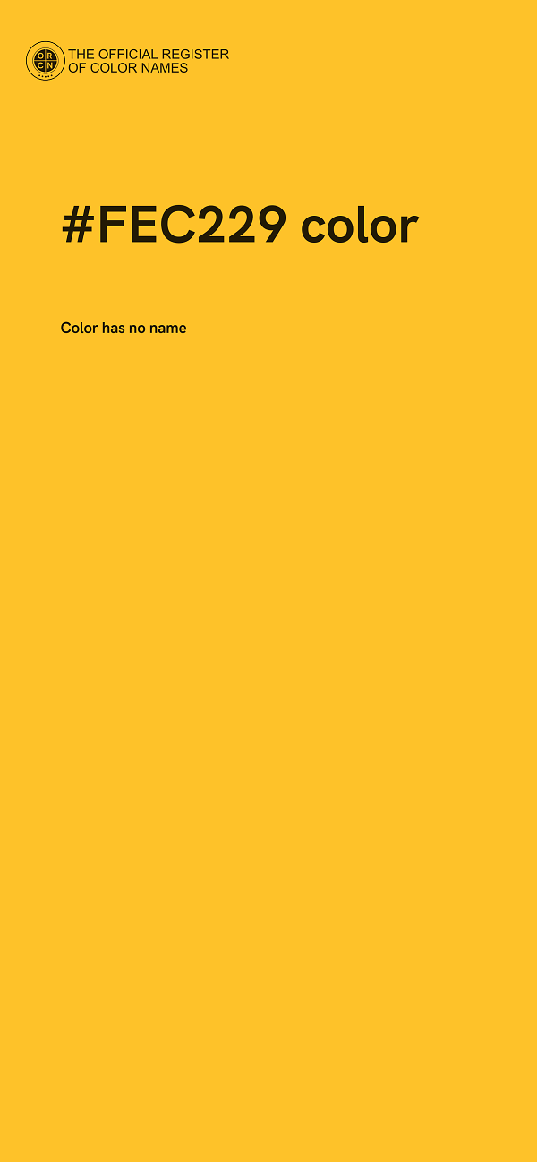 #FEC229 color image