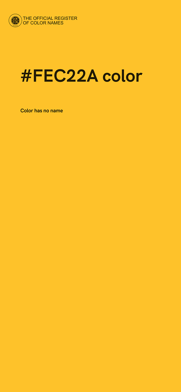 #FEC22A color image