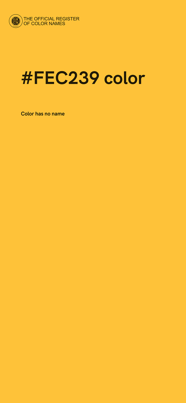 #FEC239 color image