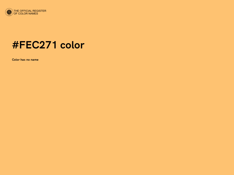 #FEC271 color image