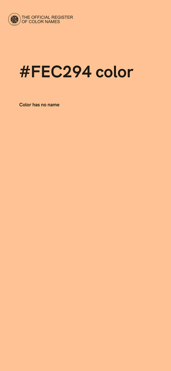 #FEC294 color image