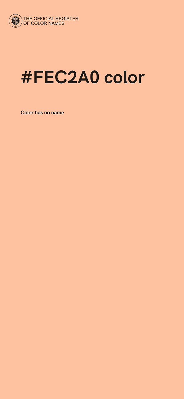 #FEC2A0 color image