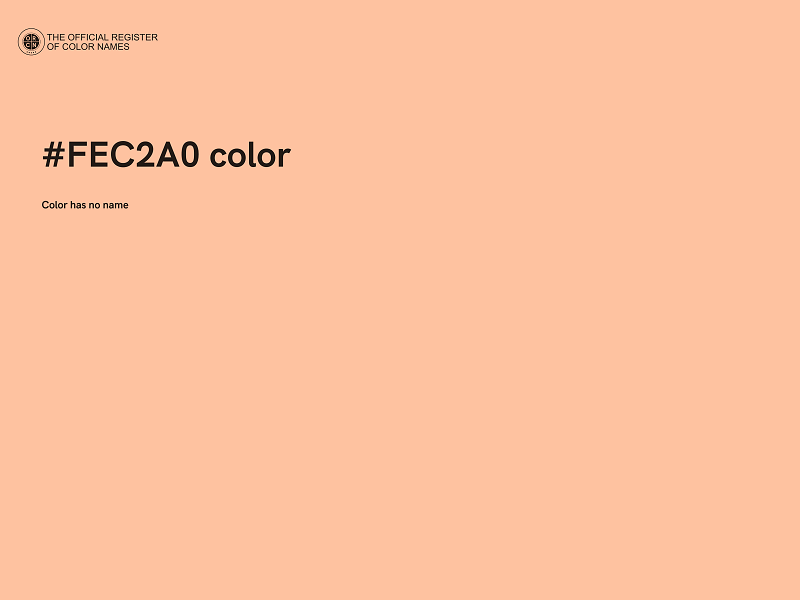 #FEC2A0 color image