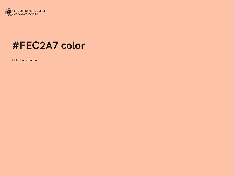 #FEC2A7 color image