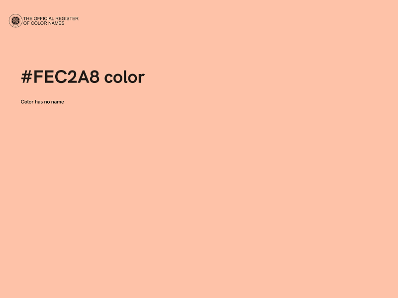 #FEC2A8 color image