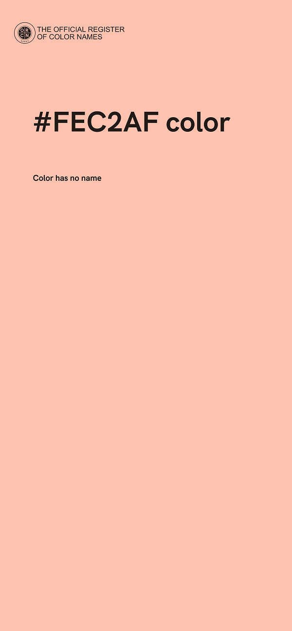 #FEC2AF color image