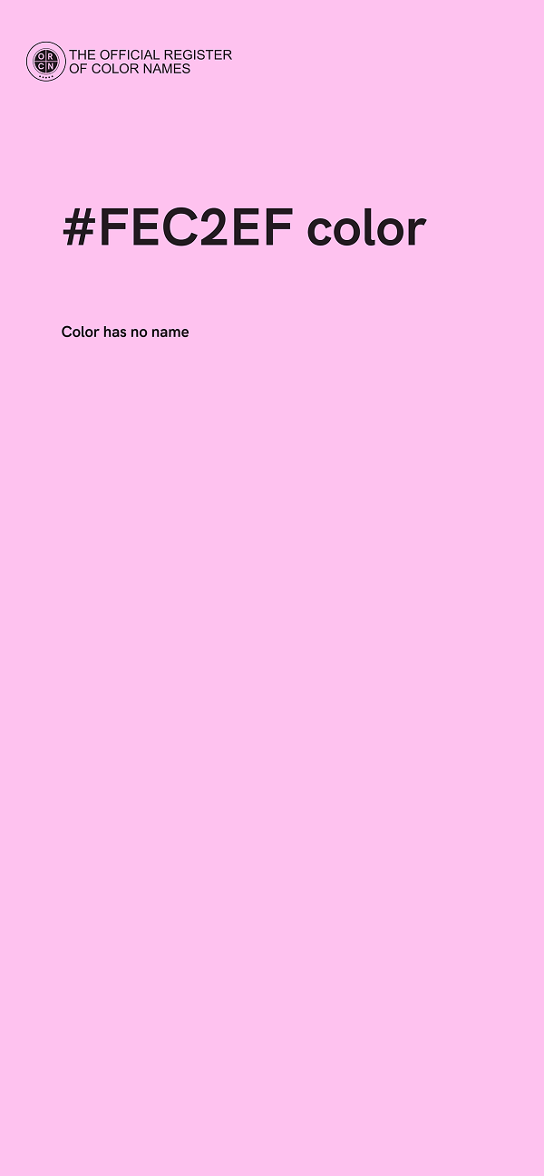 #FEC2EF color image