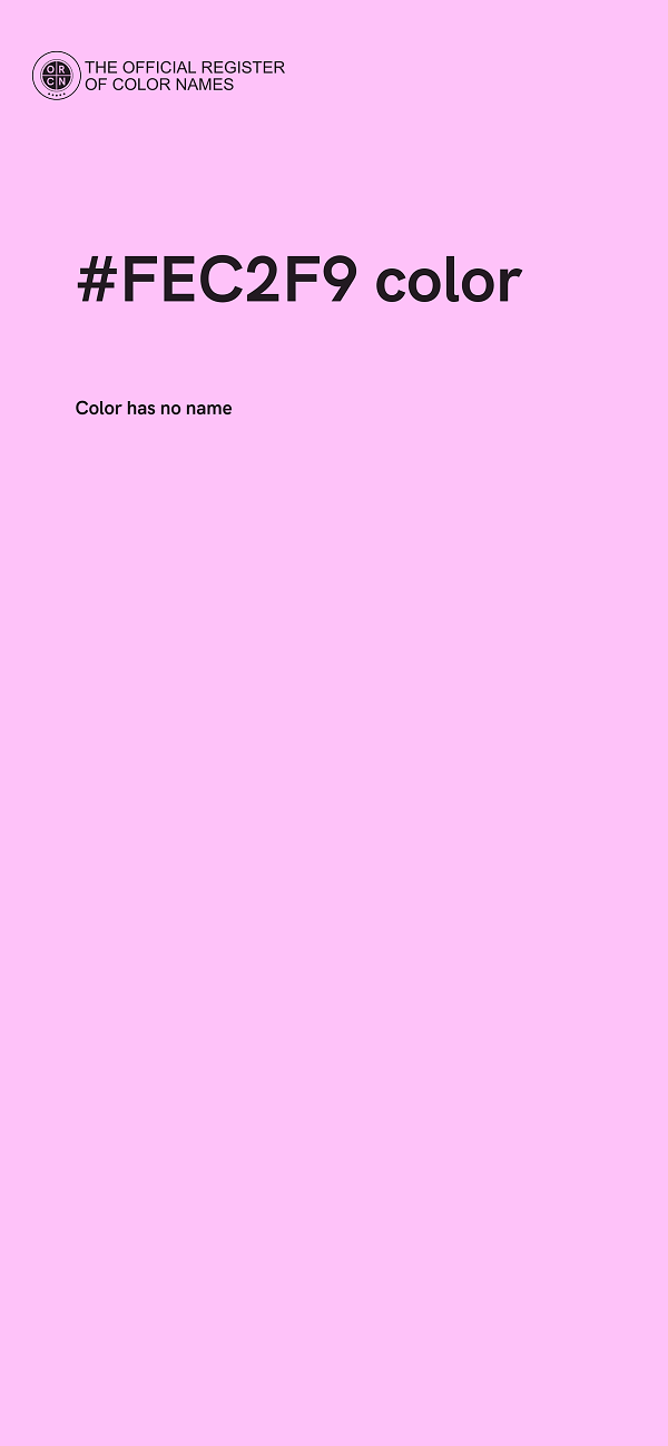 #FEC2F9 color image