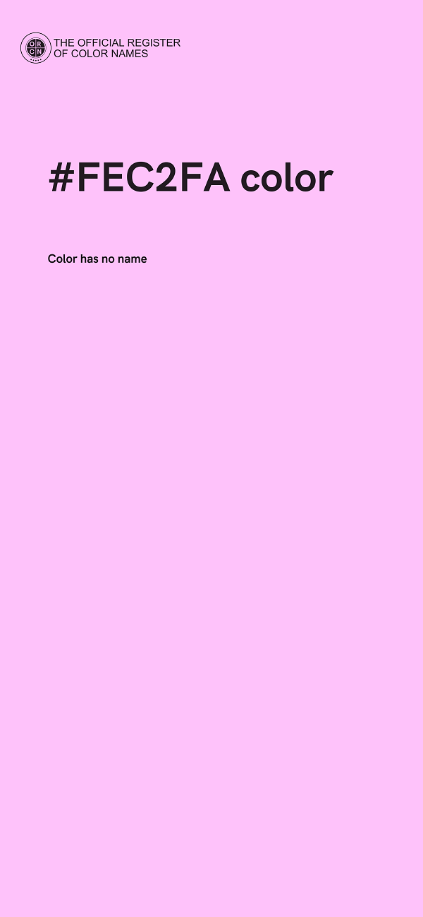 #FEC2FA color image