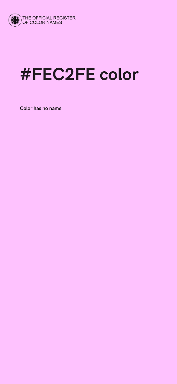 #FEC2FE color image