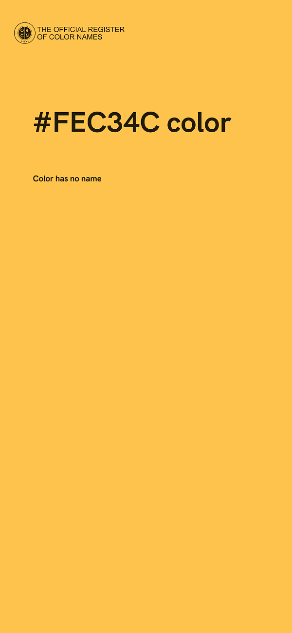 #FEC34C color image
