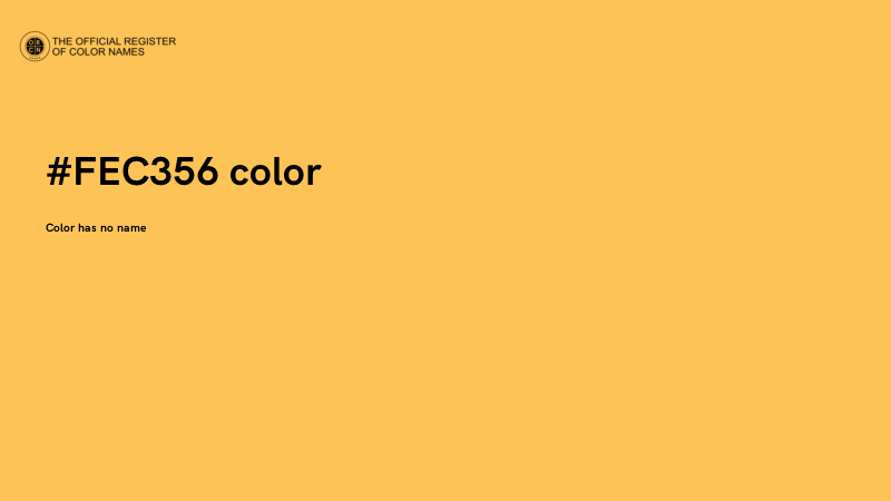 #FEC356 color image
