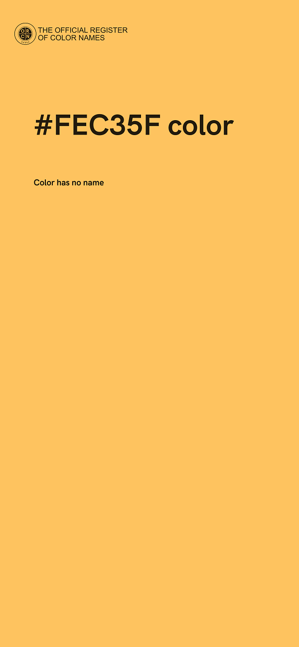 #FEC35F color image