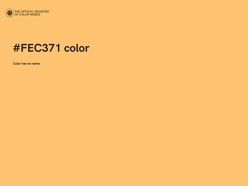 #FEC371 color image